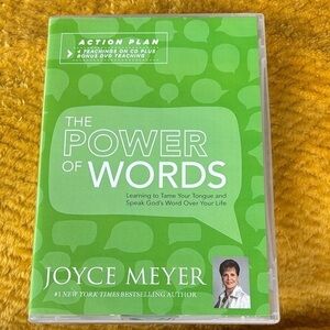 The Power of Words Joyce Meyer 4 teachings cd plus bonus dvd and scripture cards